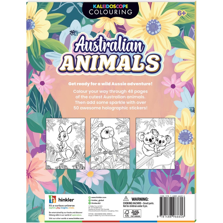 Australian Animals - Kaleidoscope Colouring