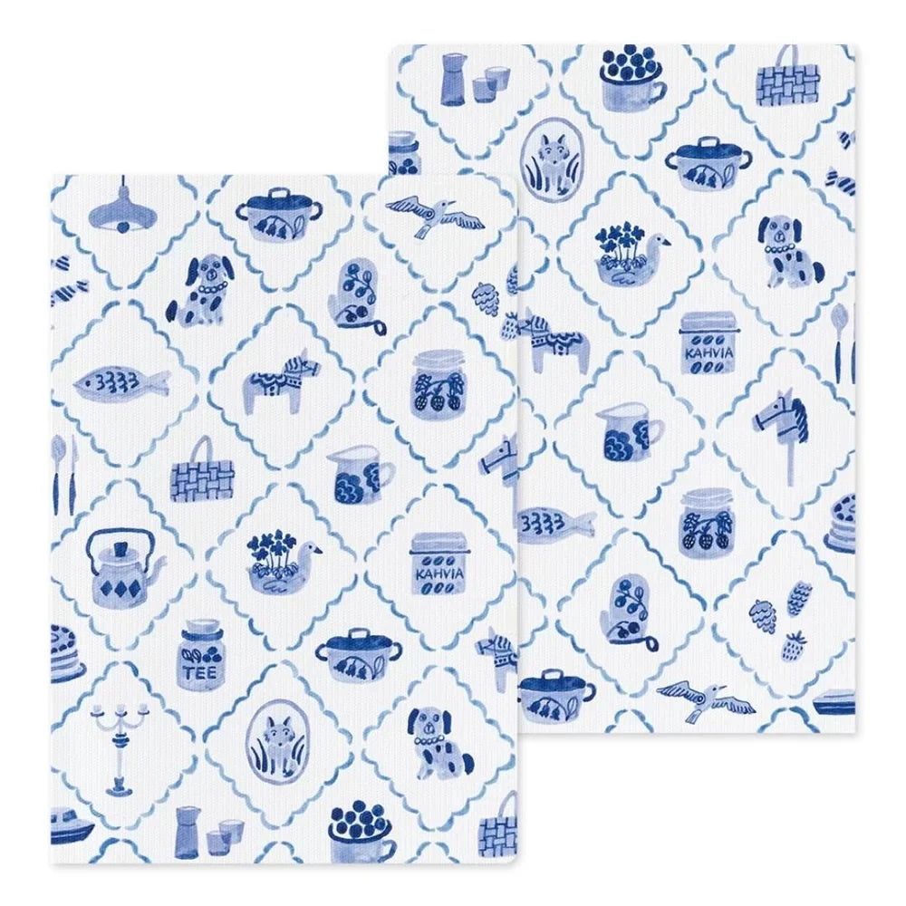 Blue Nordic Dot Grid Notebook