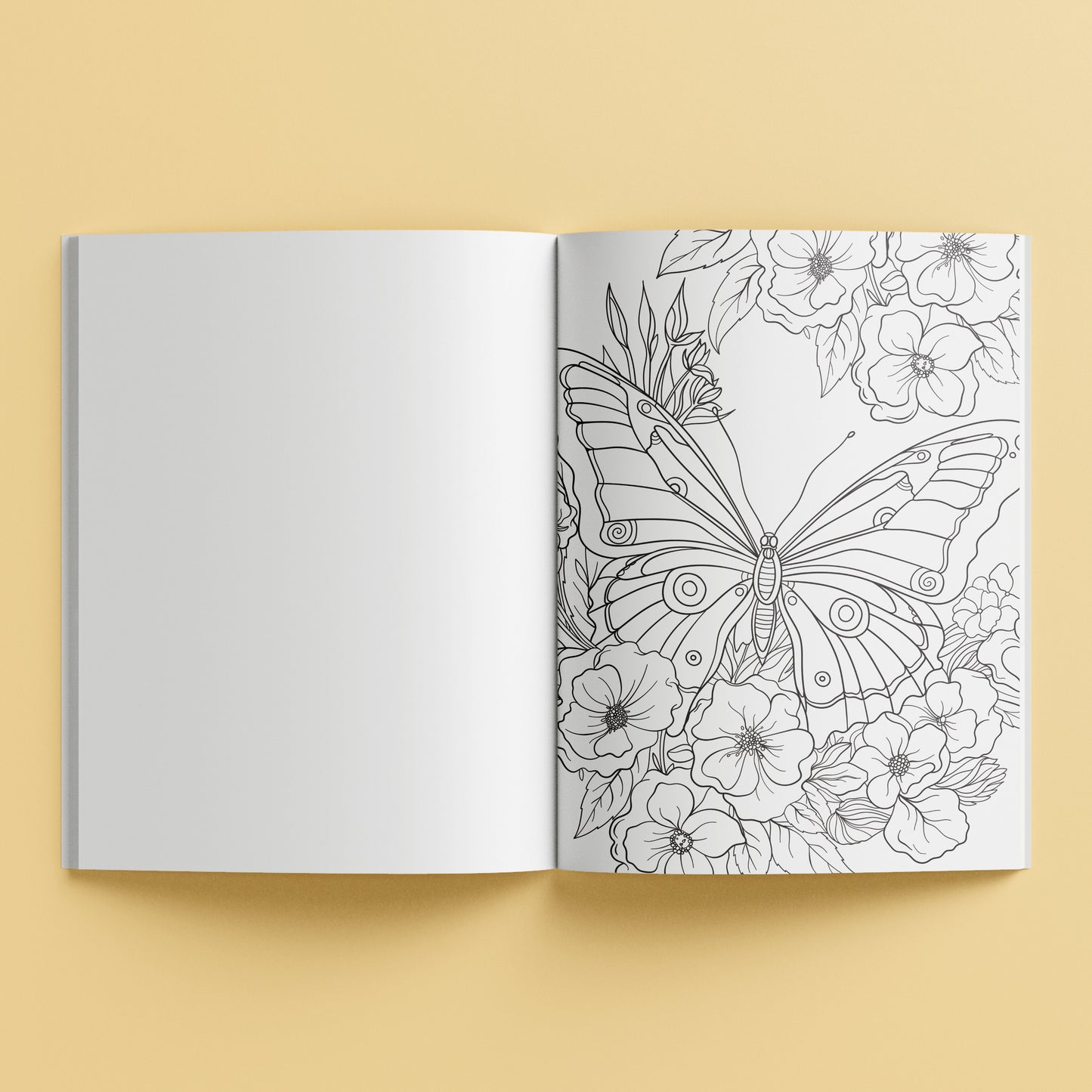 Mindwaves Calming Colouring - Butterfly Garden