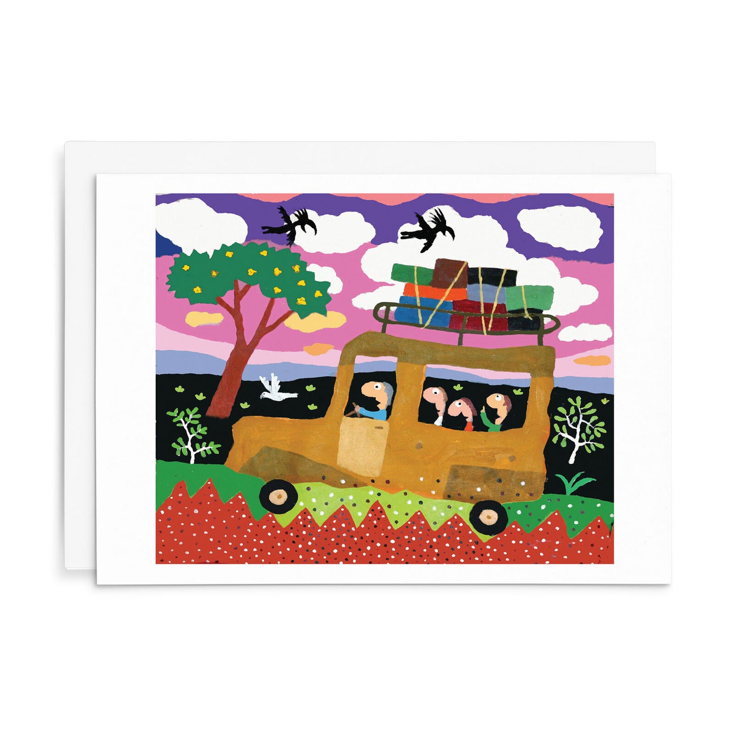 Leunig Greeting Card - Corrugation Road