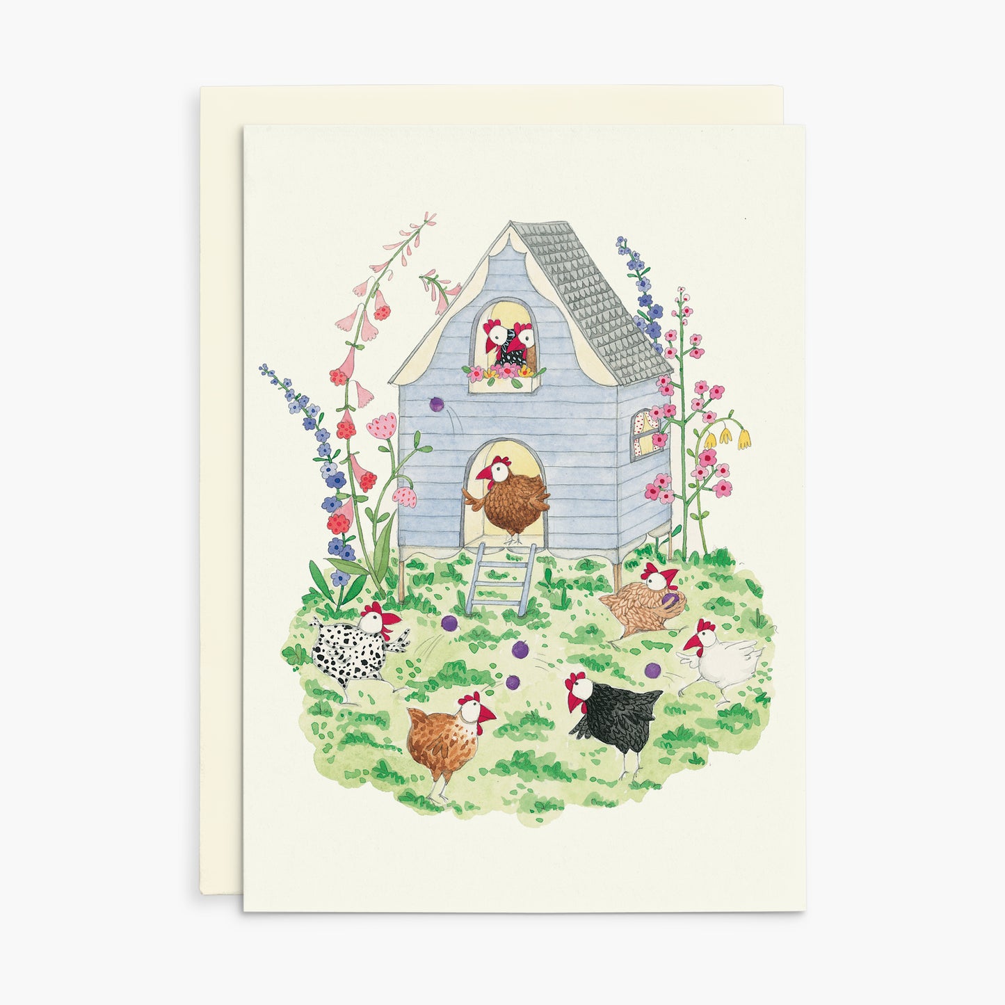 Ruby Red Shoes all occasions card - Happy Chickens