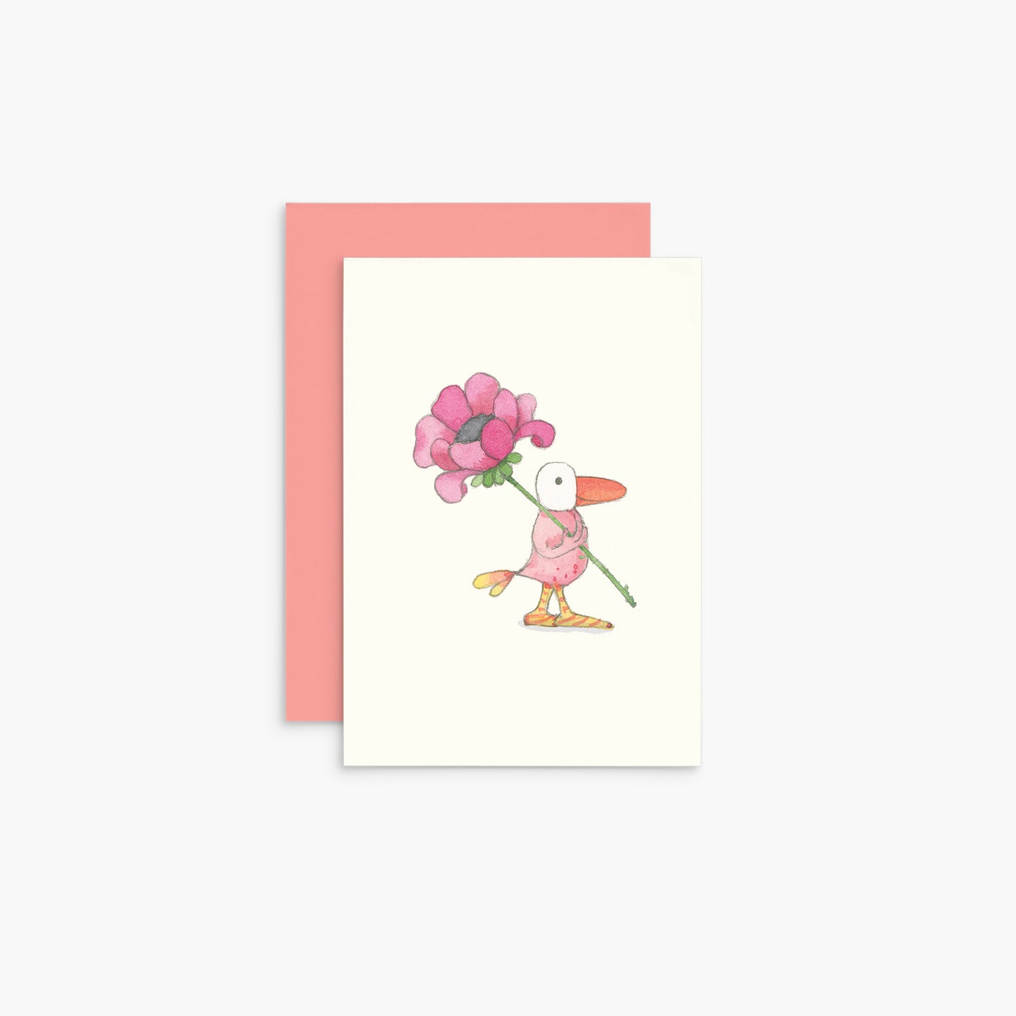Twigseeds Mini Card - Bird With Flower