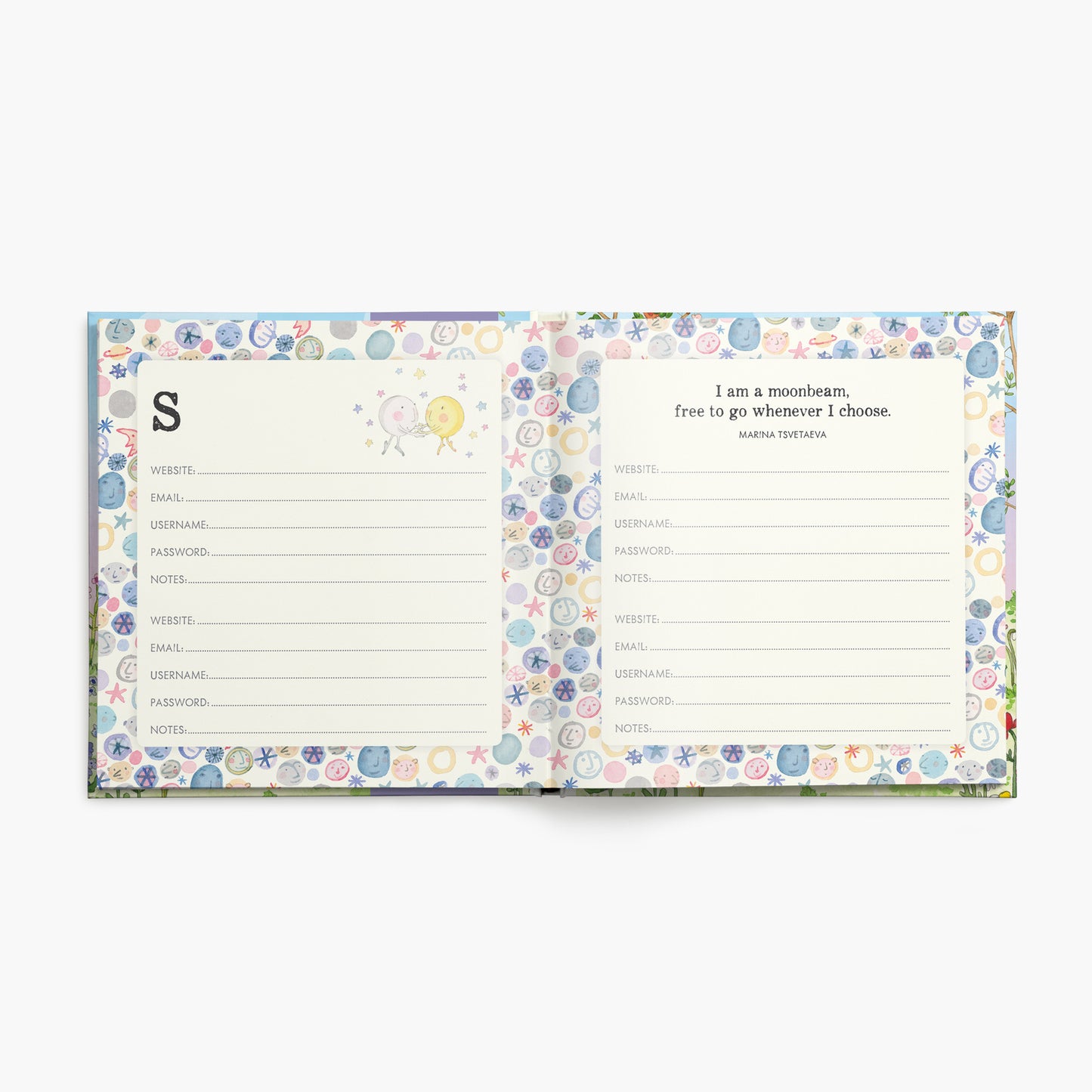 Twigseeds Forget-Me-Not Password Journal