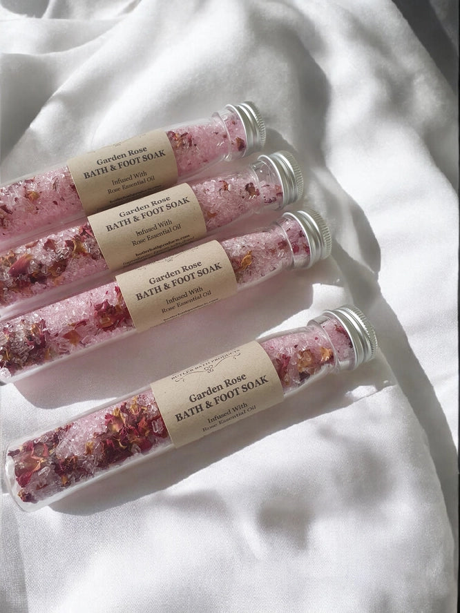 Garden Rose - Bath and Foot Salt Soak Test Tube