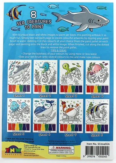 Sea Life - You be the artist Painting Art Book