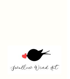 Swallow Wind Art Stickers