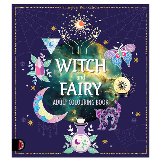 Timeless Relaxation Witch and Fairy Adult Colouring Book.