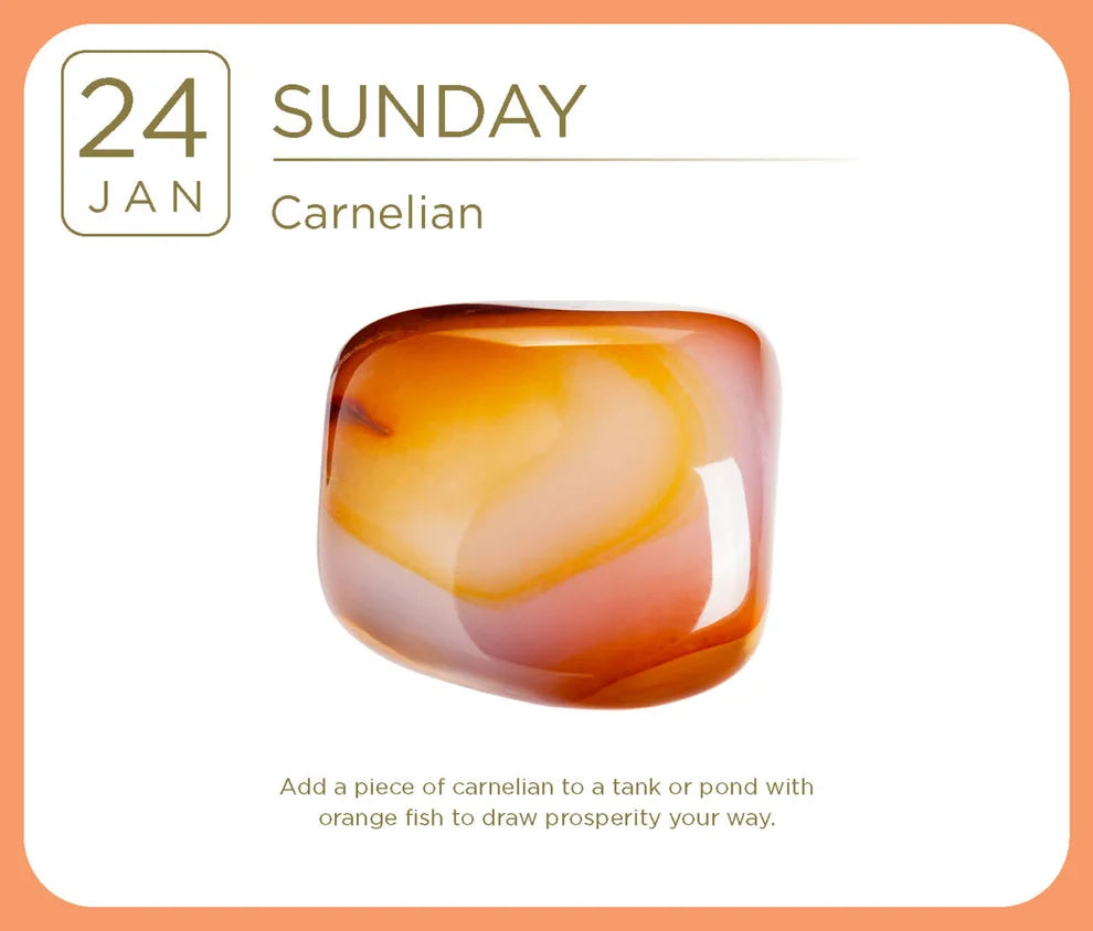 2027 Crystal Day to Day Desktop Calendar