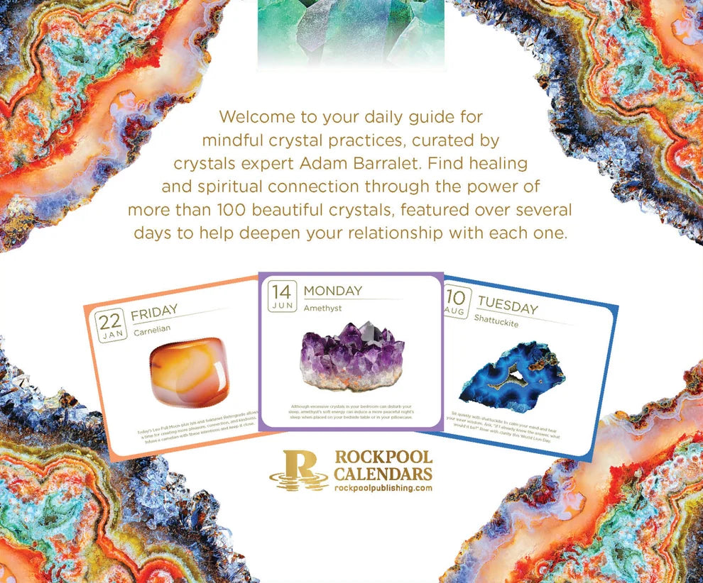 2027 Crystal Day to Day Desktop Calendar