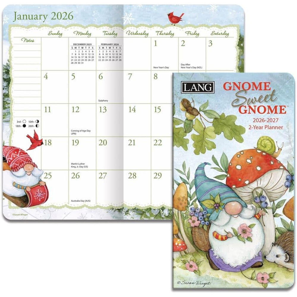 Gnome Sweet Gnome - LANG Two Year Pocket Planner