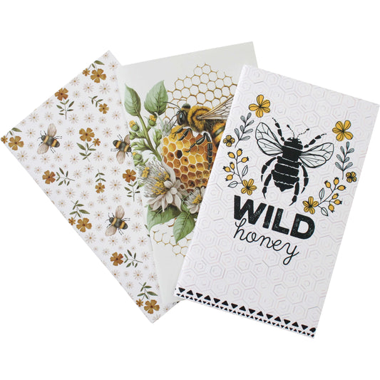 Bees - set of 3 lined notebooks by LaVida