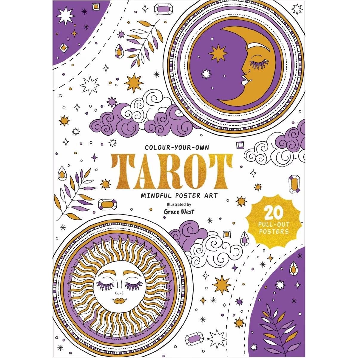 Colour-Your-Own Tarot Mindful Poster Art