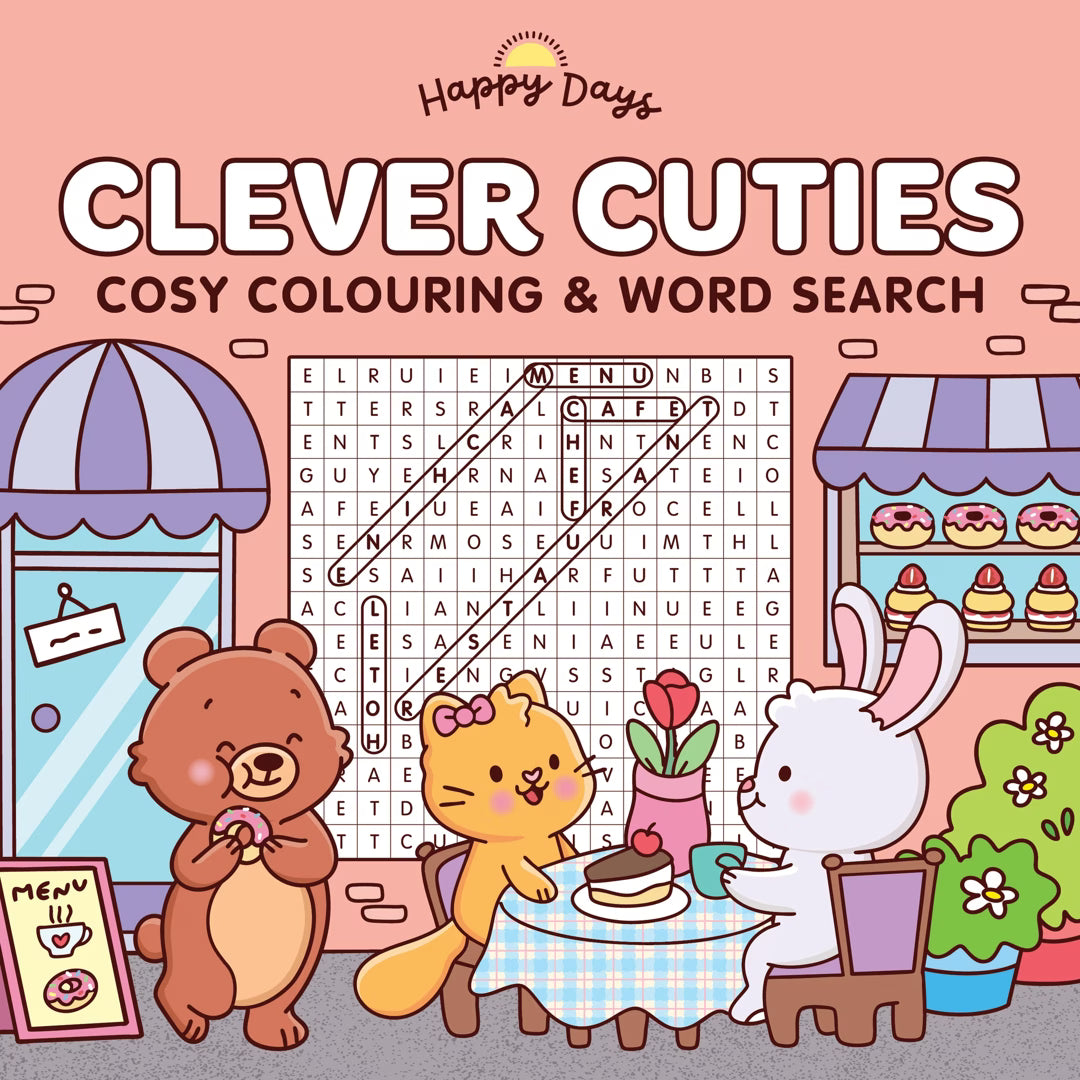 Clever Cuties Cosy Colouring and Wordsearch