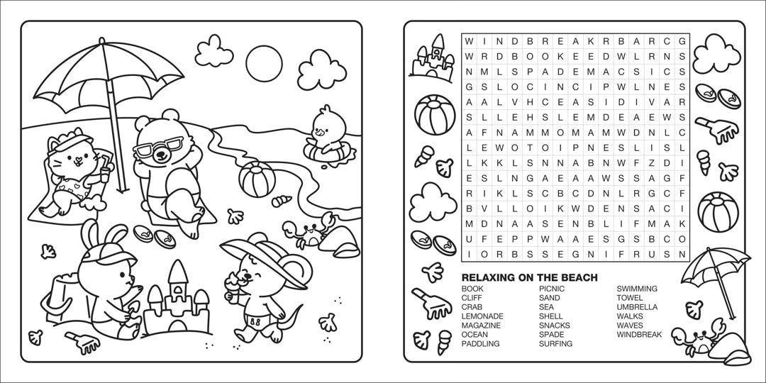 Clever Cuties Cosy Colouring and Wordsearch