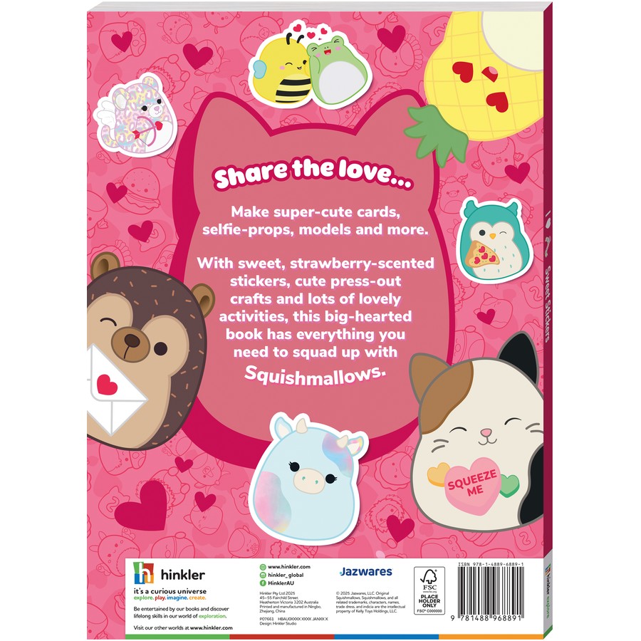 I Love Squishmallows Sweet Stickers