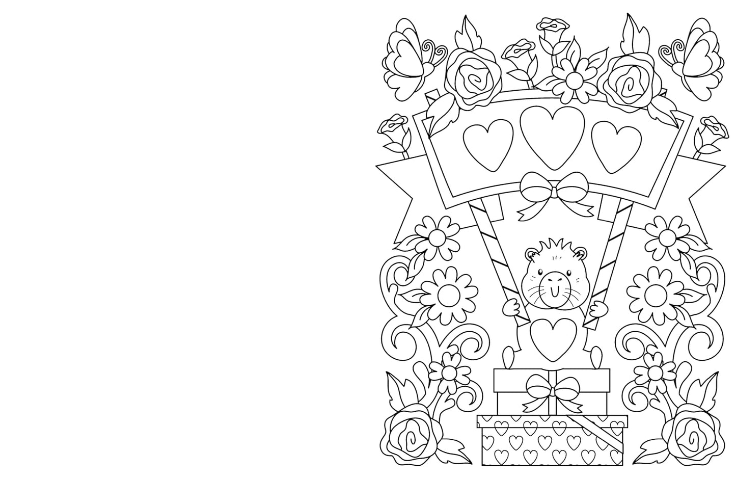 Love Cuties Cosy Colouring Book