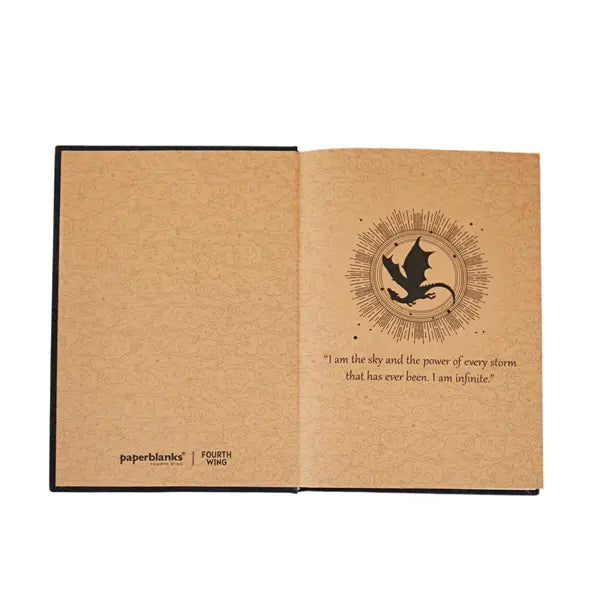 Paperblanks Fourth Wing - Shadows of Navarre Hardcover Journal (Lined Midi)