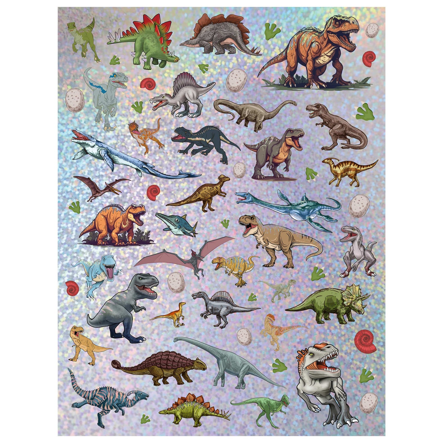 Dinosaur Adventure - Kaleidoscope Sticker Colouring