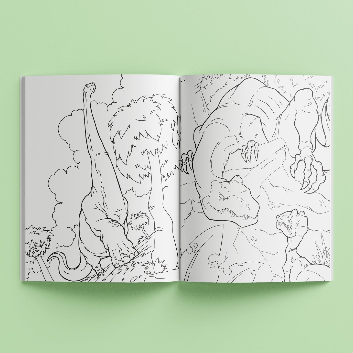 Dinosaur Adventure - Kaleidoscope Sticker Colouring