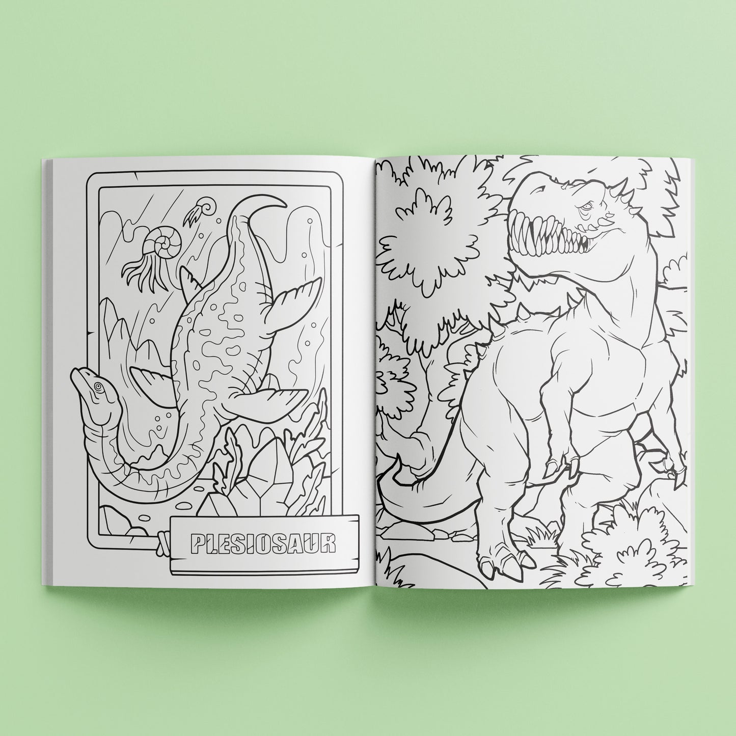 Dinosaur Adventure - Kaleidoscope Sticker Colouring