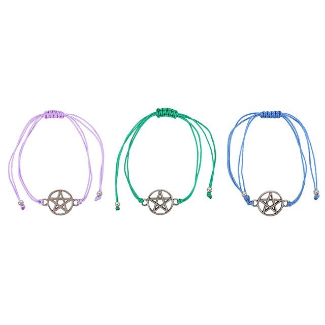 Coven Sisters Pentagram Bracelet (set of 3)