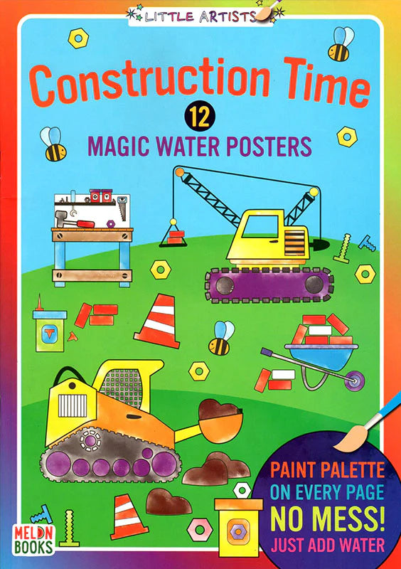 Construction Time 12 Magic Water Posters