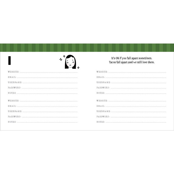 Defamations Password Journal - Head like a sieve
