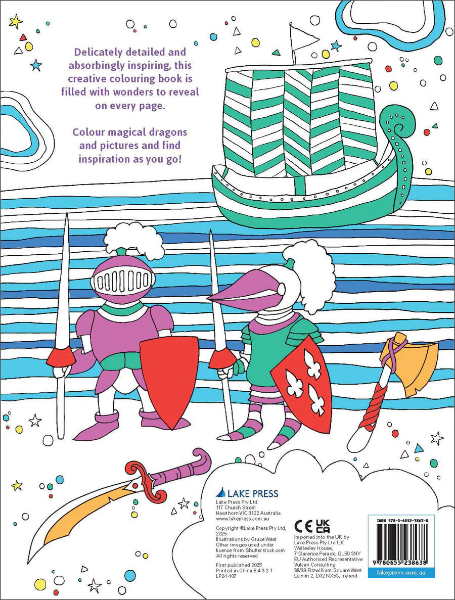 Colour Your Own Dragon Tales Mindful Colouring