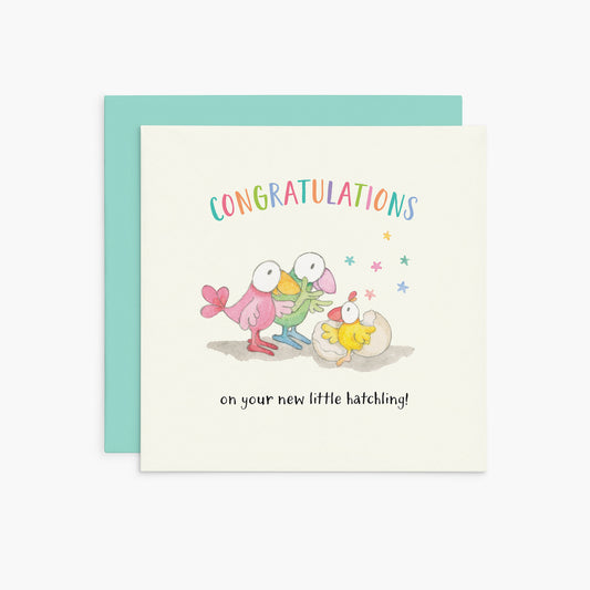 Twigseeds Baby Card - Congratulations on your new little hatchling