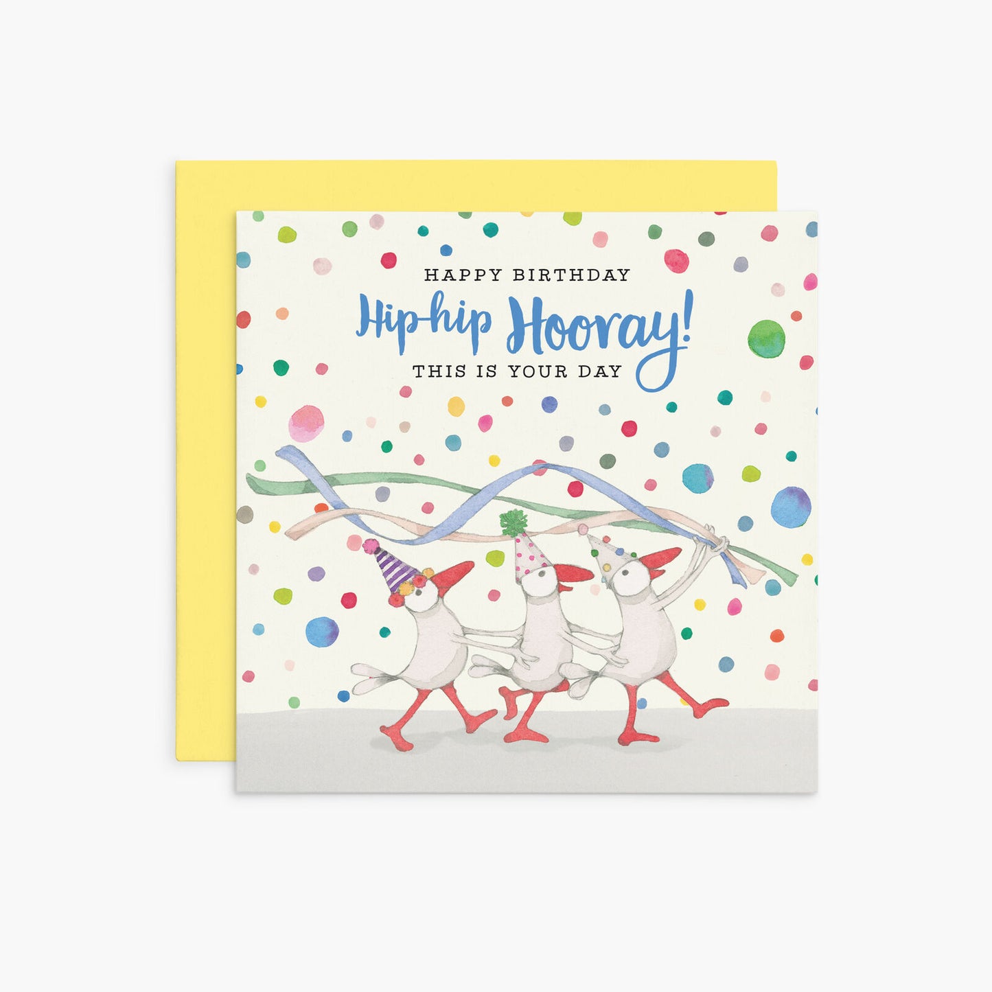 Twigseeds Birthday Card - Hip-Hip Hooray