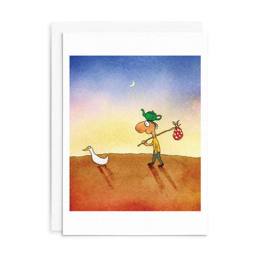 Leunig Greeting Card - Direction Finding Duck
