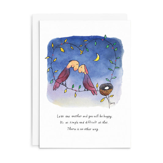 Leunig Greeting Card - Love One Another