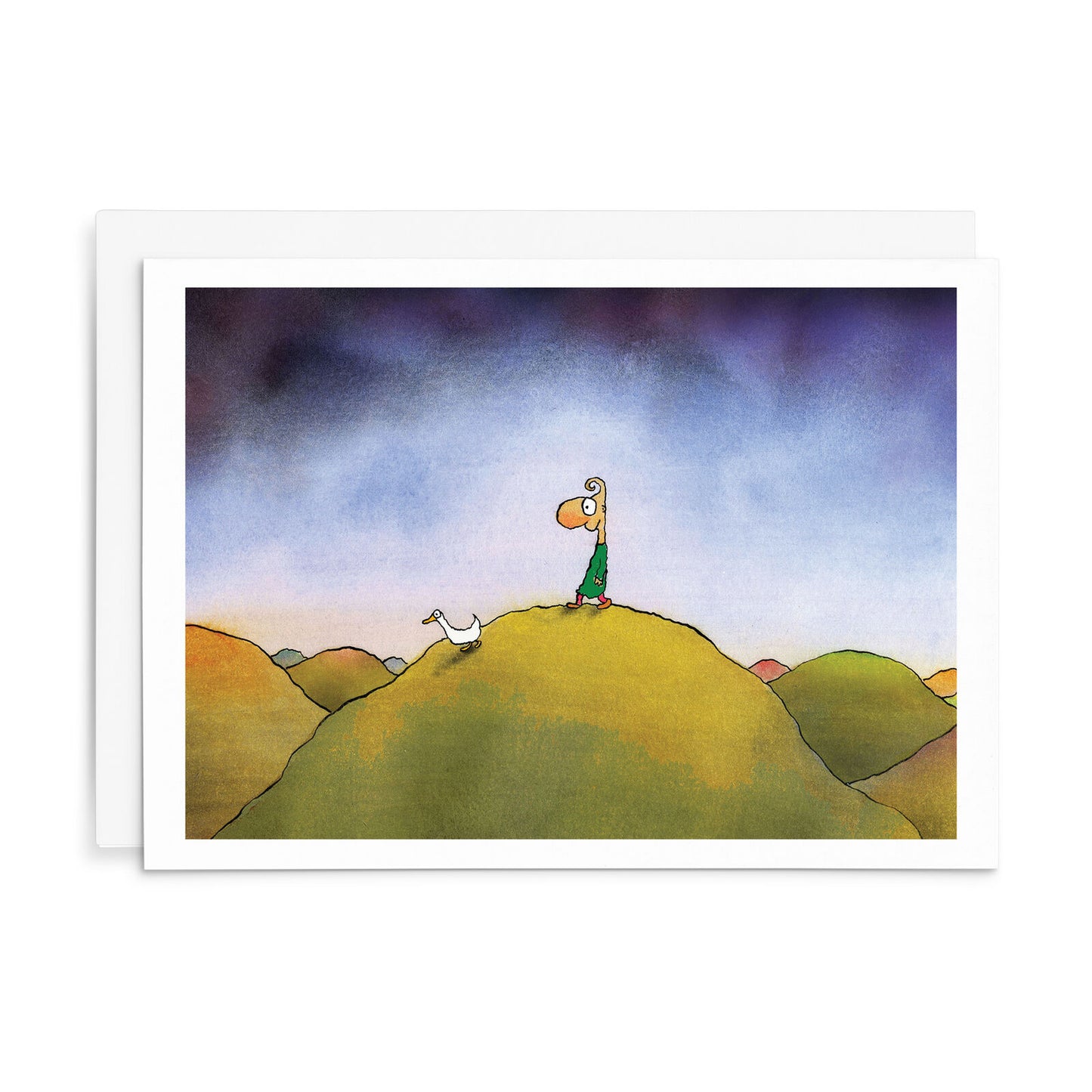 Leunig Greeting Card - Wandering