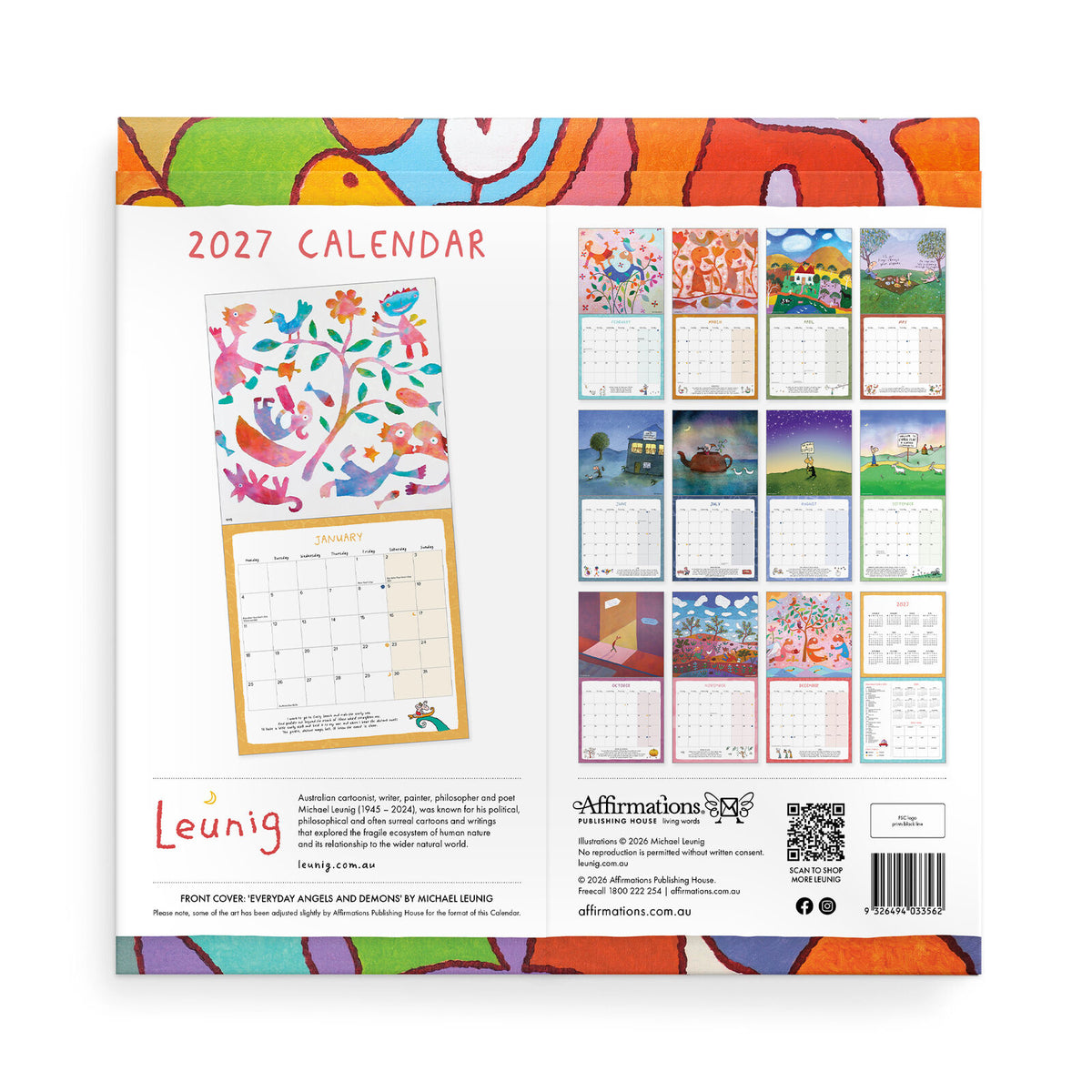 2027 Leunig Wall Calendar