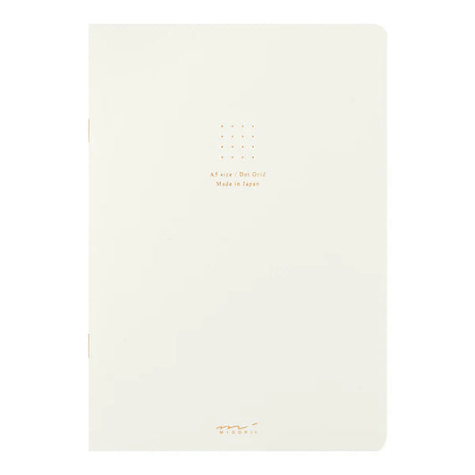 Midori White Notebook - Dot Grid 5mm - A5