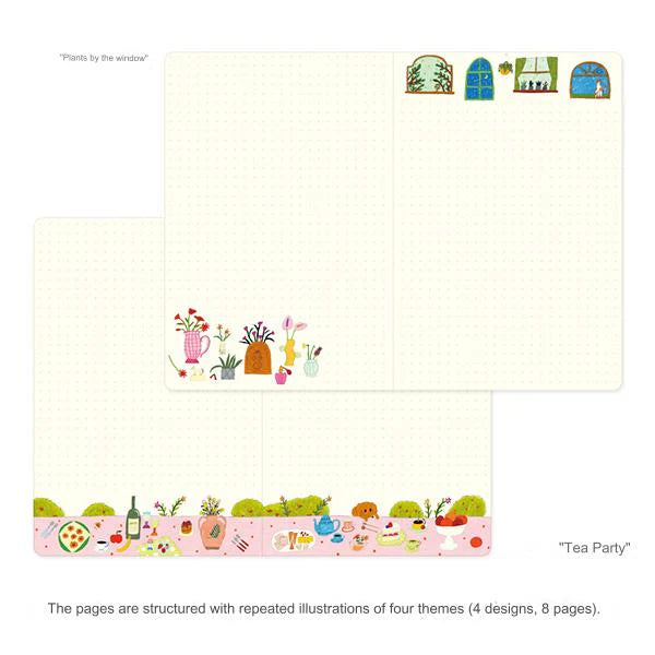 Midori Yuru Log Dot Grid Notebook - My Life