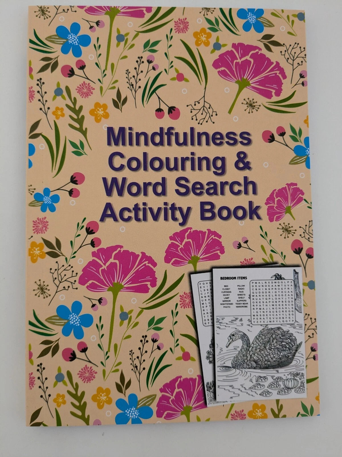 Mindfulness Colouring & Wordsearch Activity Book (Light)