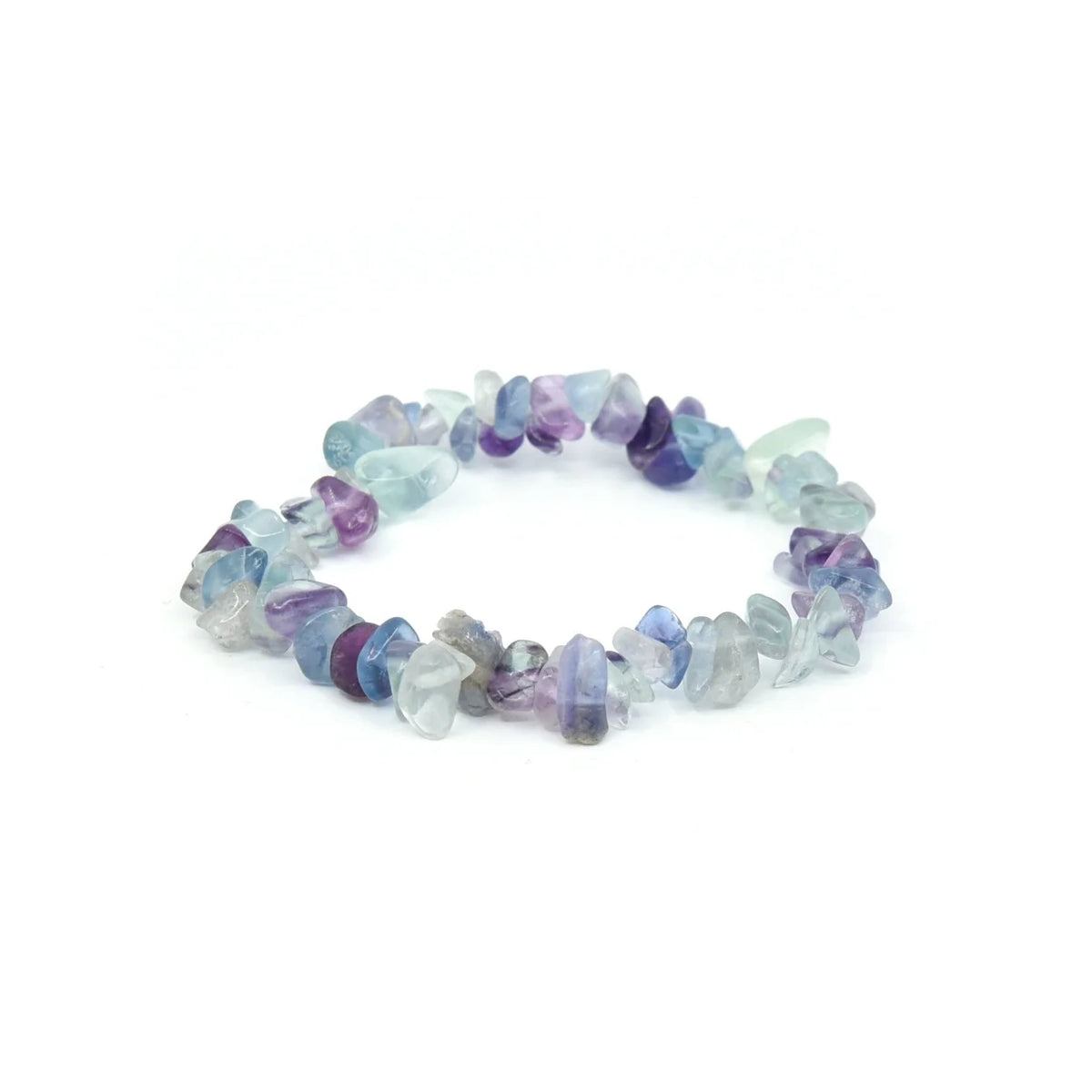 Rainbow Fluorite Chip Bracelet