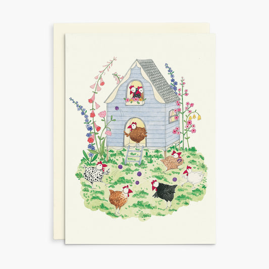 Ruby Red Shoes all occasions card - Happy Chickens