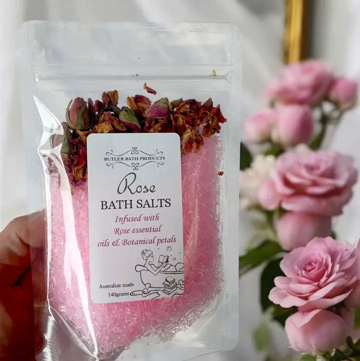 Rose Bath Salts - Epsom (packet)