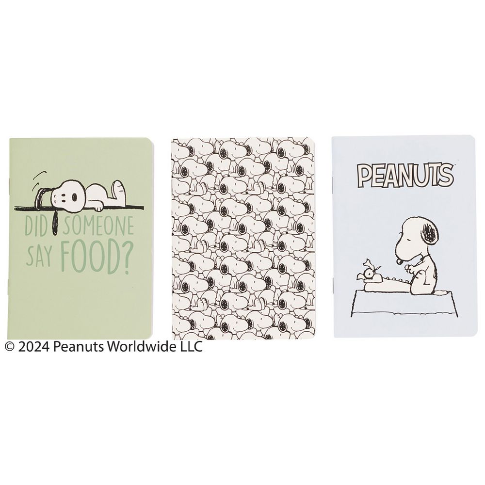 Snoopy A6 3 Pack Notebooks