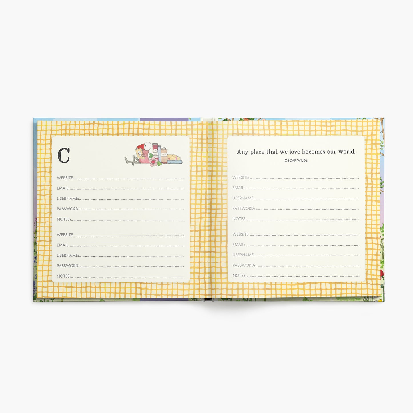 Twigseeds Forget-Me-Not Password Journal