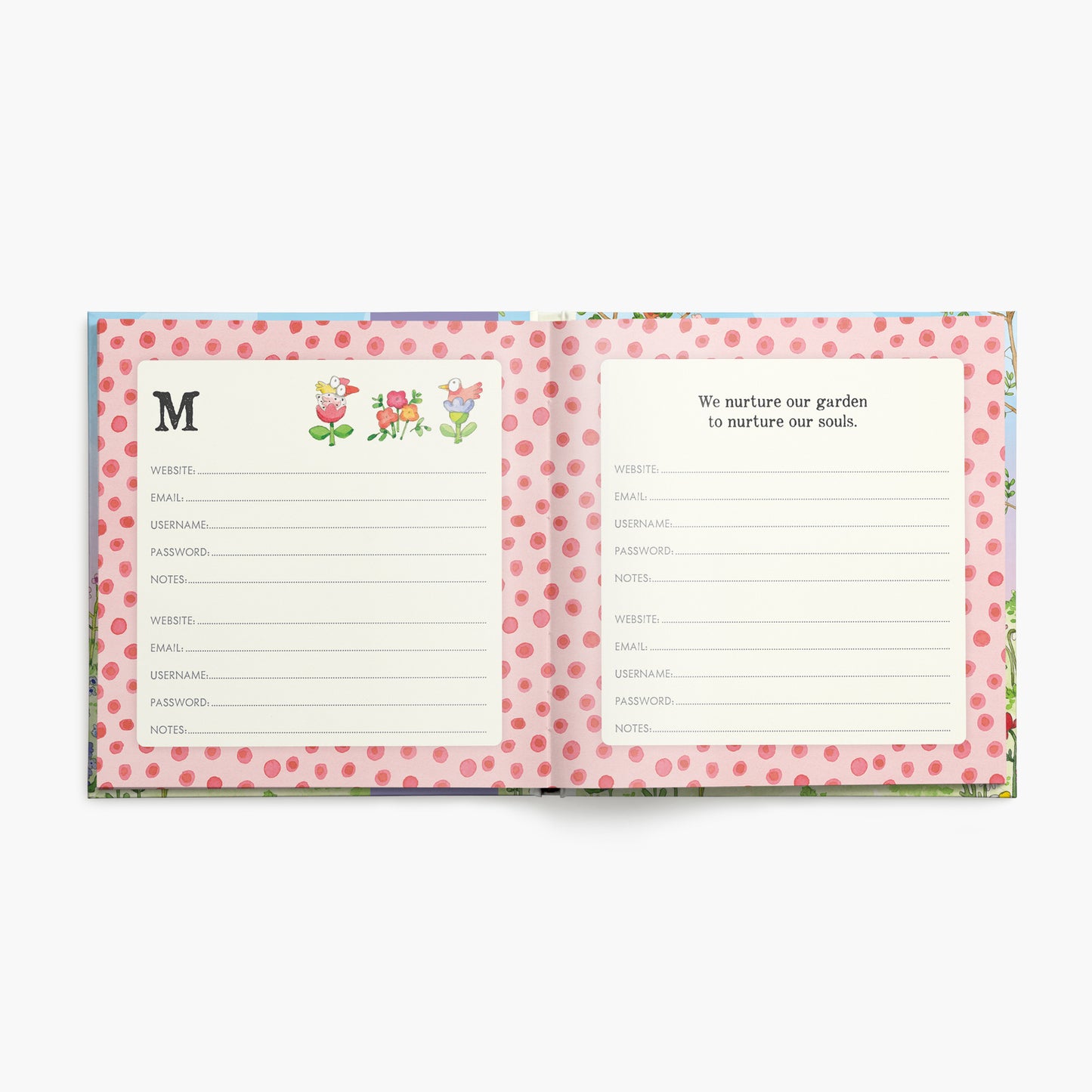 Twigseeds Forget-Me-Not Password Journal