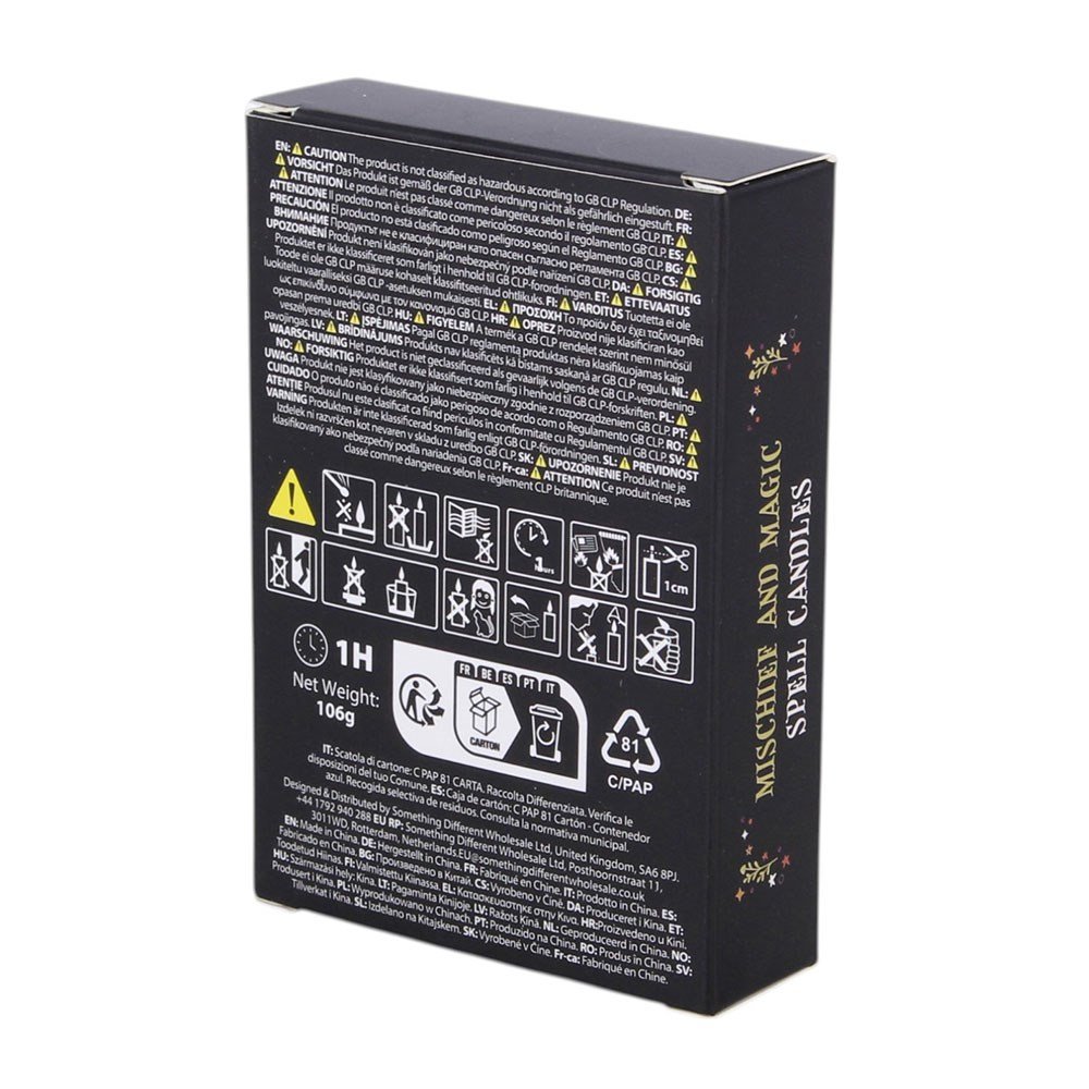 Mischief and Magic Pack of 12 Spell Candles