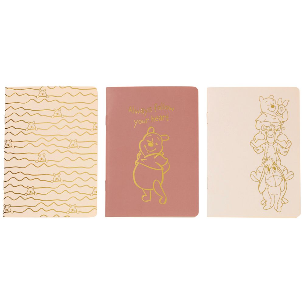 Winnie the Pooh A6 3 Pack Notebooks