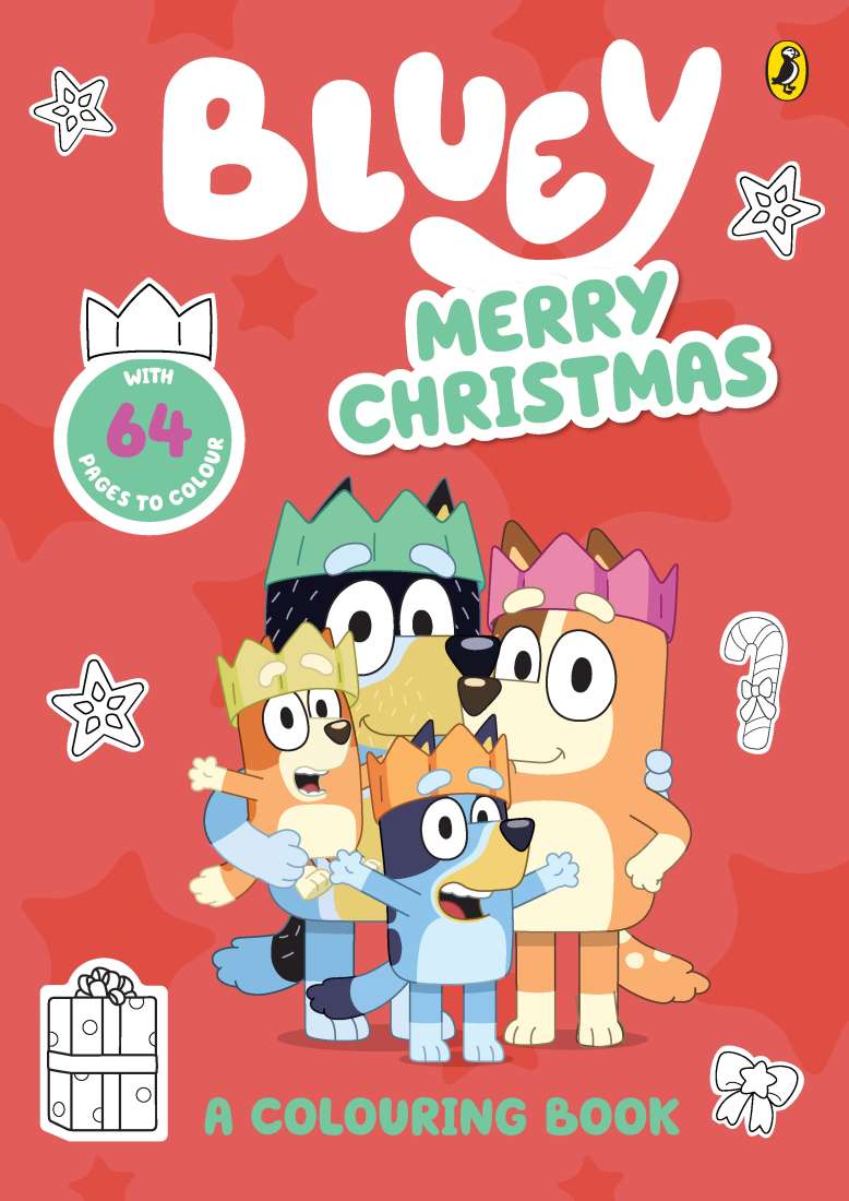 Bluey Merry Christmas: A colouring Book