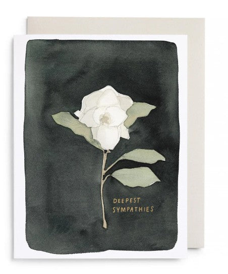 Deepest Sympathies (White Flower) - E. Frances Cards