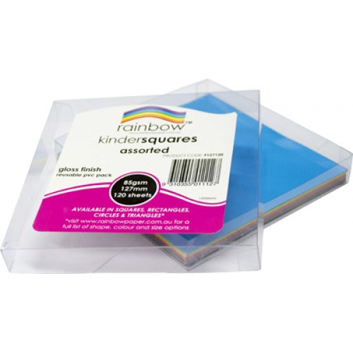 Rainbow Square 127mm Glossy (120 pages assorted)