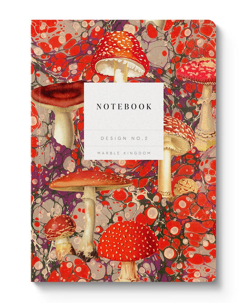 Ooh Deer Marble Kingdom (Fungi) Notebook A5
