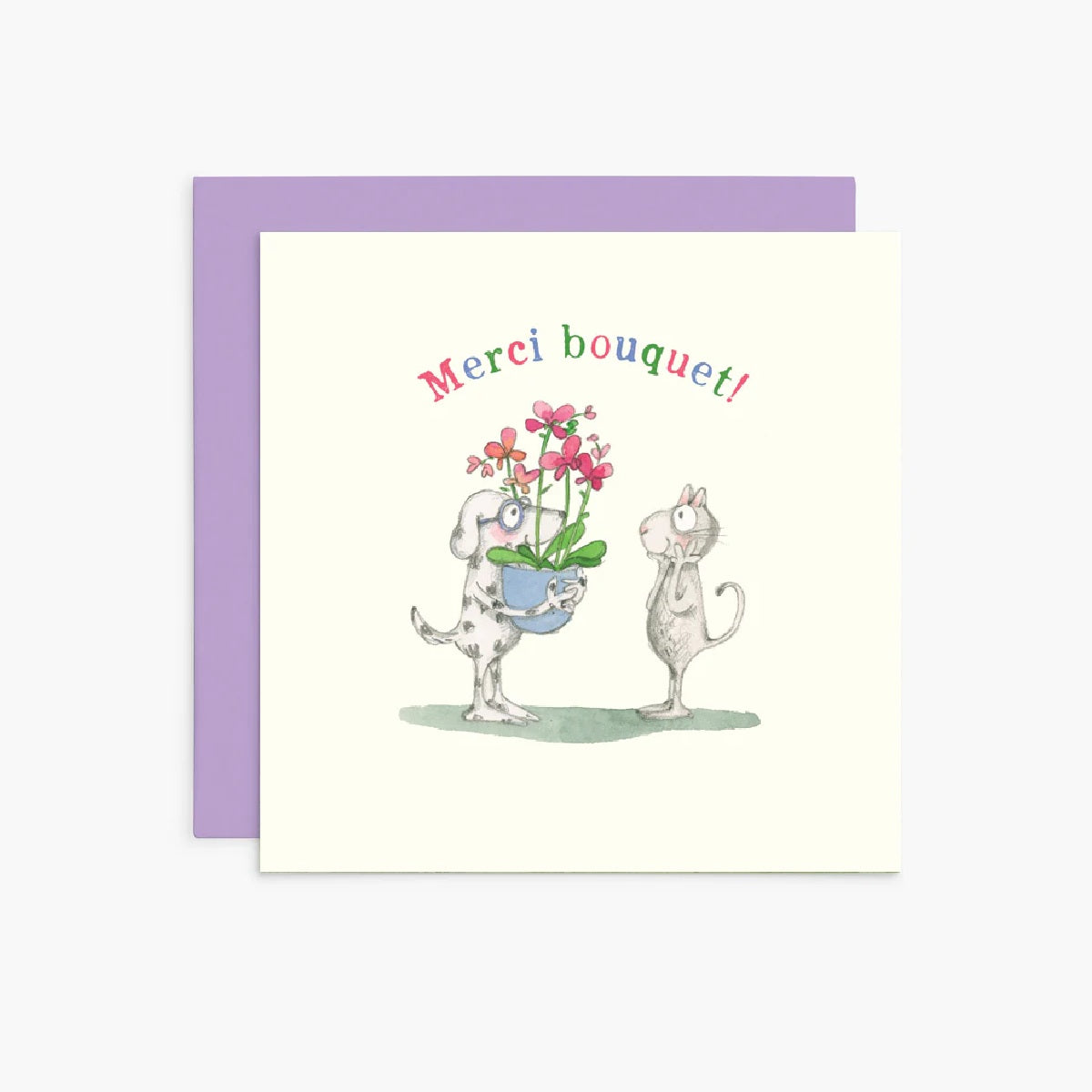 Twigseeds Thank you Card - Merci bouquet!